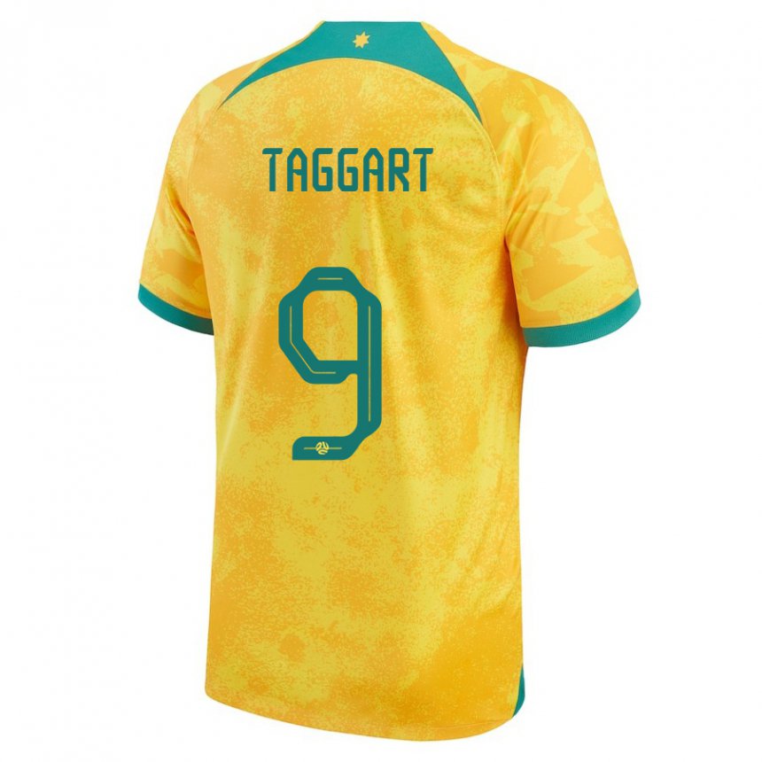 Kinder Australische Adam Taggart #9 Gold Heimtrikot Trikot 22-24 T-shirt