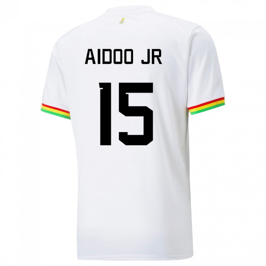 Kinder Ghanaische Joseph Aidoo #15 Weiß Heimtrikot Trikot 22-24 T-shirt