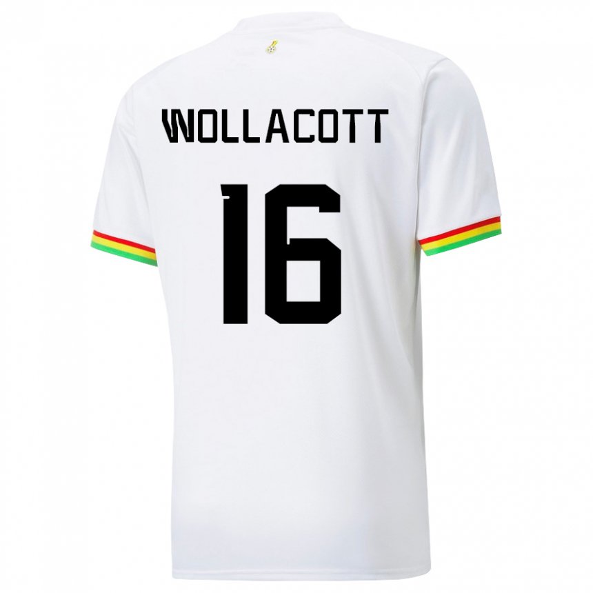Kinder Ghanaische Joe Wollacott #16 Weiß Heimtrikot Trikot 22-24 T-shirt