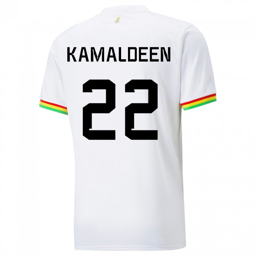 Kinder Ghanaische Kamaldeen Sulemana #22 Weiß Heimtrikot Trikot 22-24 T-shirt