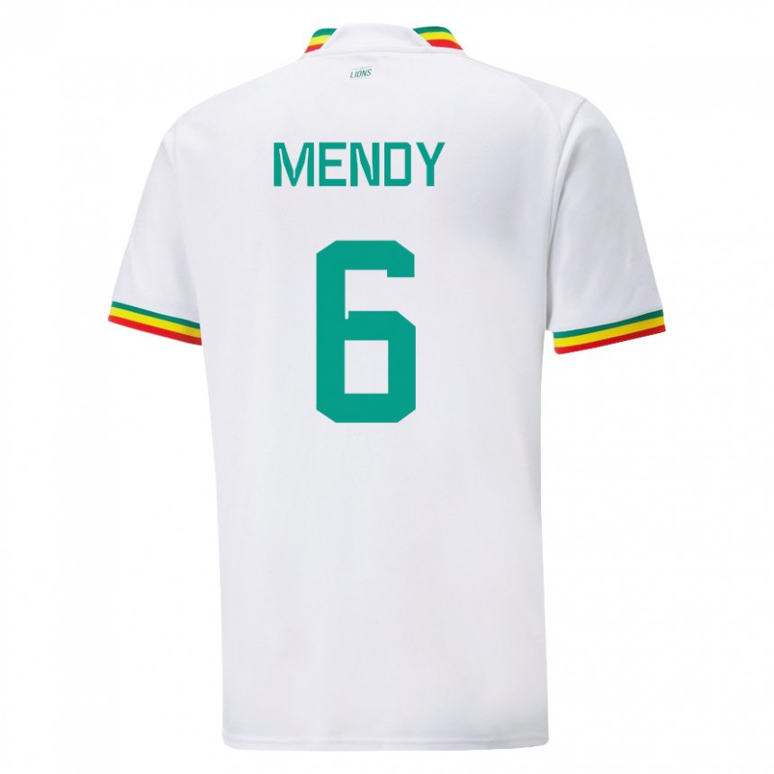 Kinder Senegalesische Nampalys Mendy #6 Weiß Heimtrikot Trikot 22-24 T-shirt