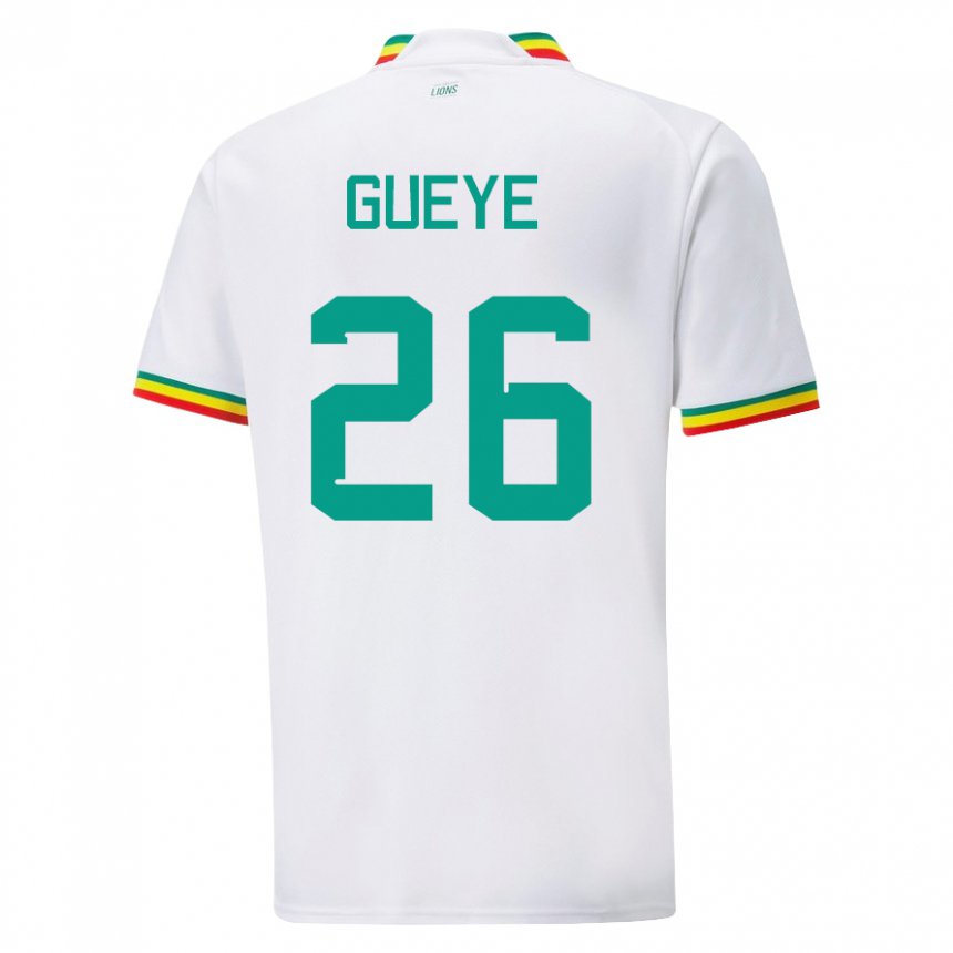 Kinder Senegalesische Pape Gueye #26 Weiß Heimtrikot Trikot 22-24 T-shirt