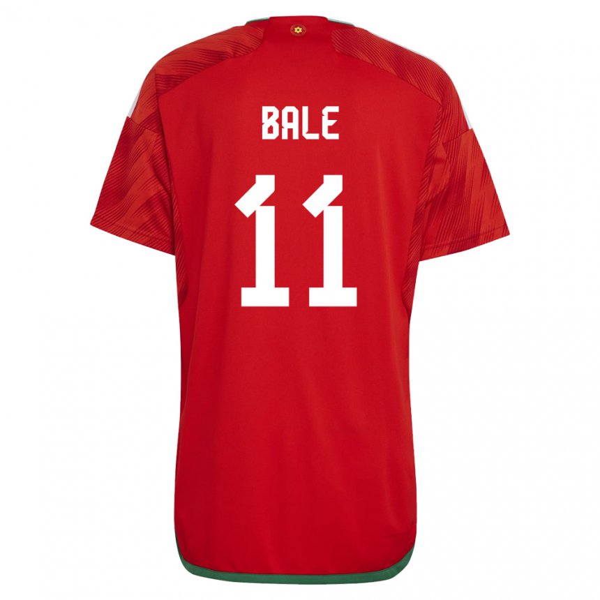Kinder Walisische Gareth Bale #11 Rot Heimtrikot Trikot 22-24 T-shirt