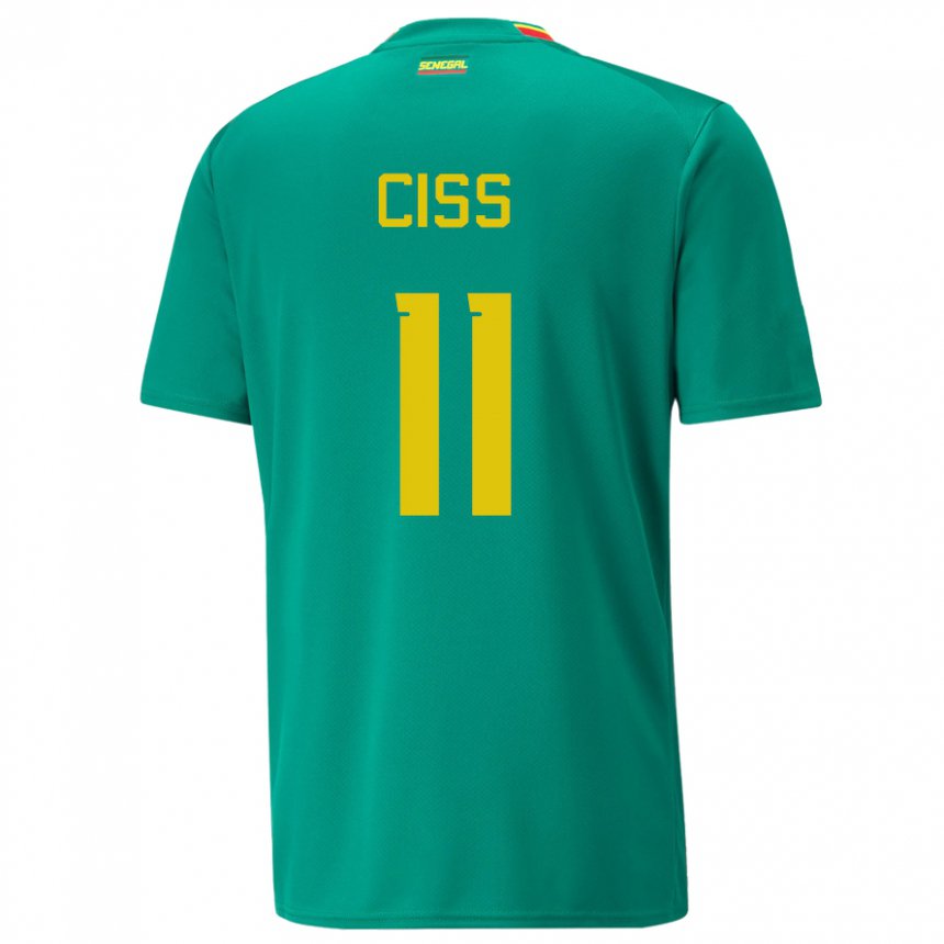 Kinder Senegalesische Pathe Ciss #11 Grün Auswärtstrikot Trikot 22-24 T-shirt