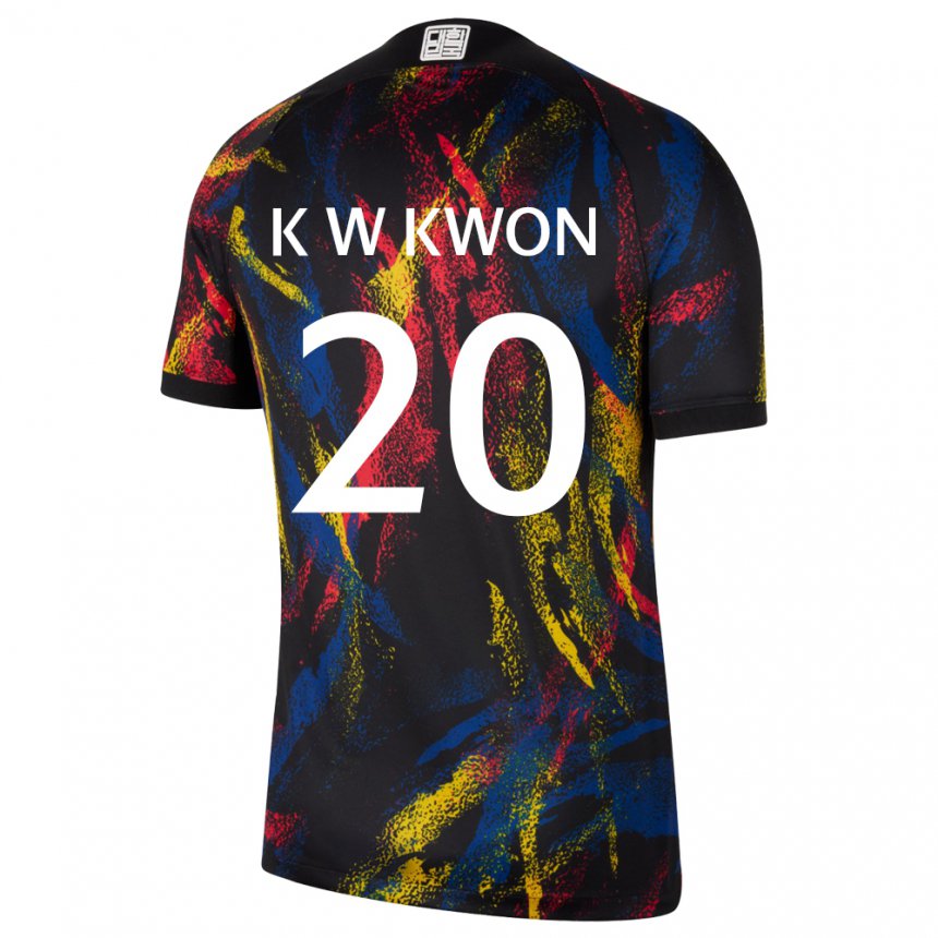 Kinder Südkoreanische Kyung-won Kwon #20 Mehrfarbig Auswärtstrikot Trikot 22-24 T-shirt