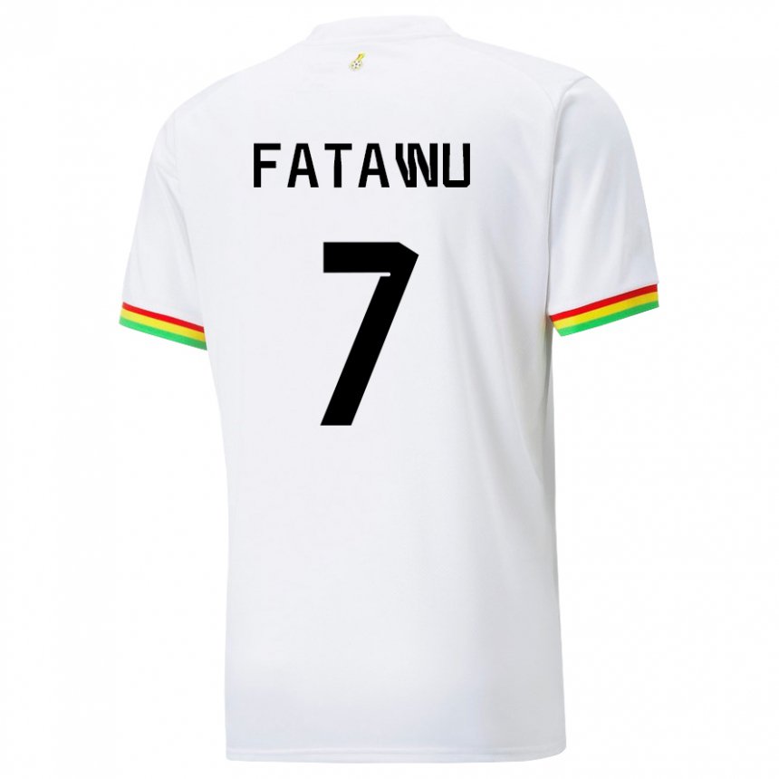 Herren Ghanaische Issahaku Fatawu #7 Weiß Heimtrikot Trikot 22-24 T-shirt