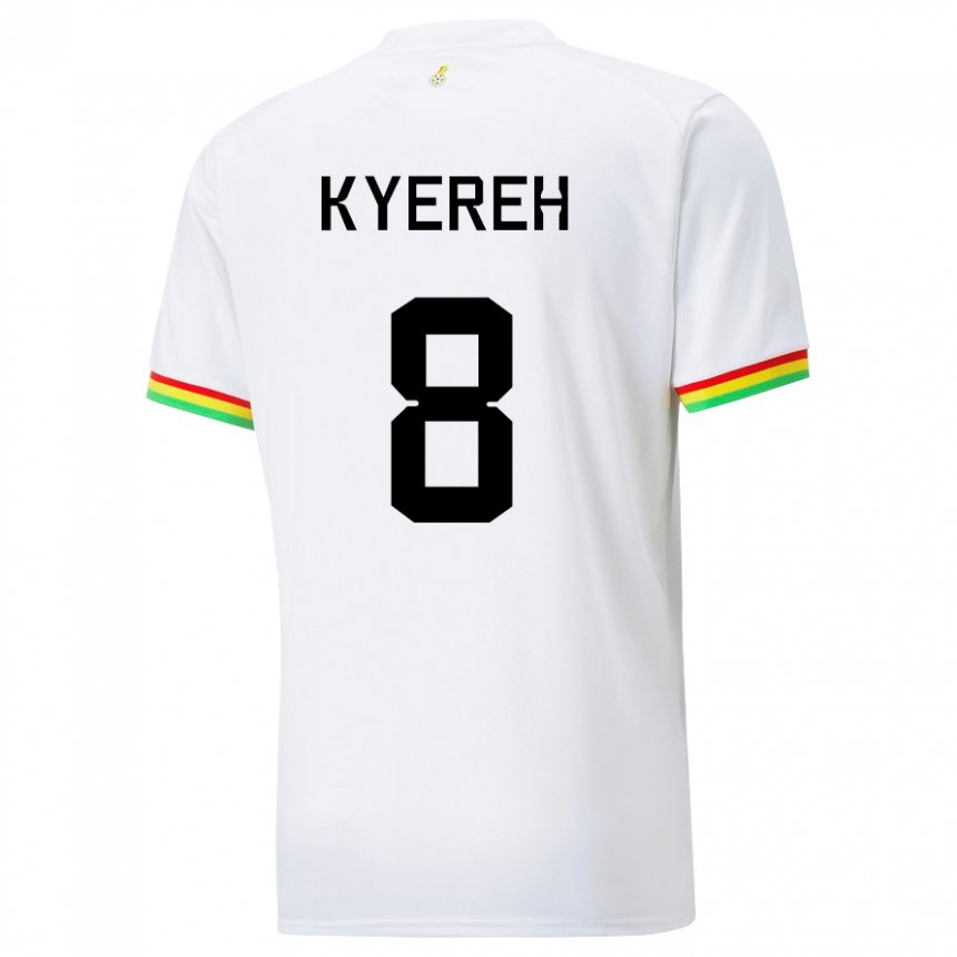 Herren Ghanaische Daniel-kofi Kyereh #8 Weiß Heimtrikot Trikot 22-24 T-shirt