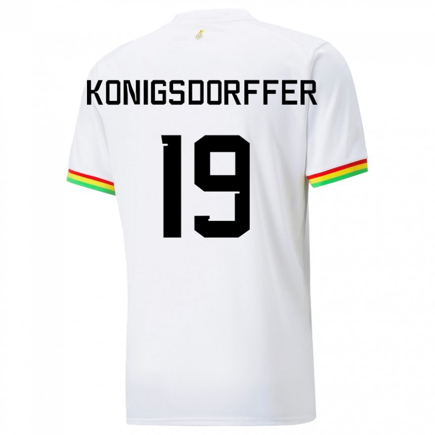 Herren Ghanaische Ransford-yeboah Konigsdorffer #19 Weiß Heimtrikot Trikot 22-24 T-shirt