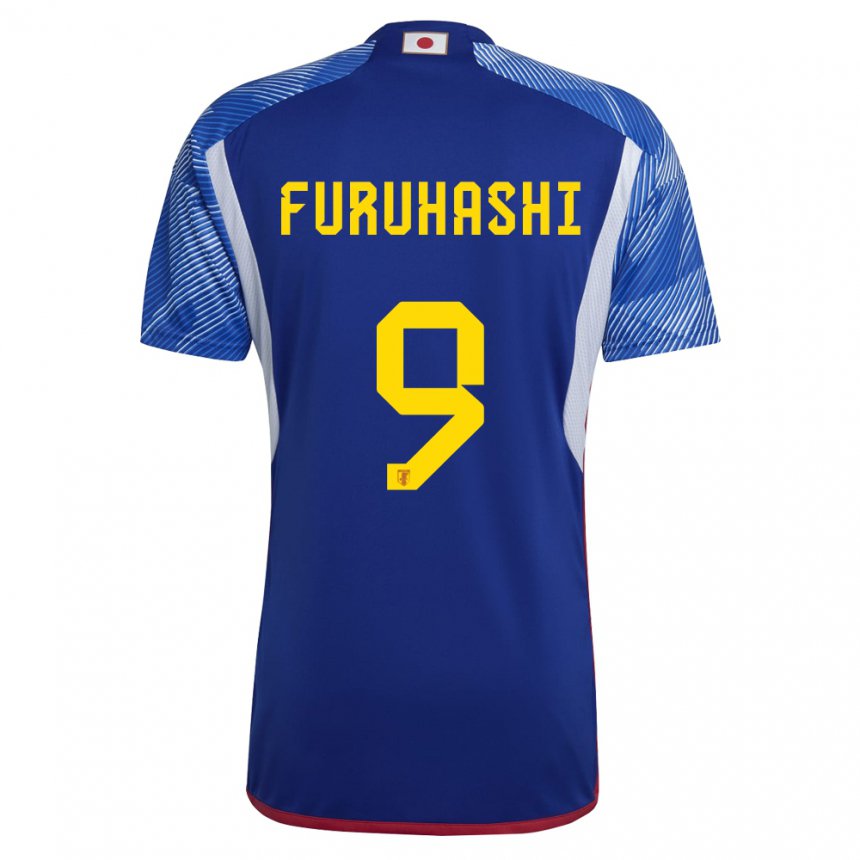Herren Japanische Kyogo Furuhashi #9 Königsblau Heimtrikot Trikot 22-24 T-shirt