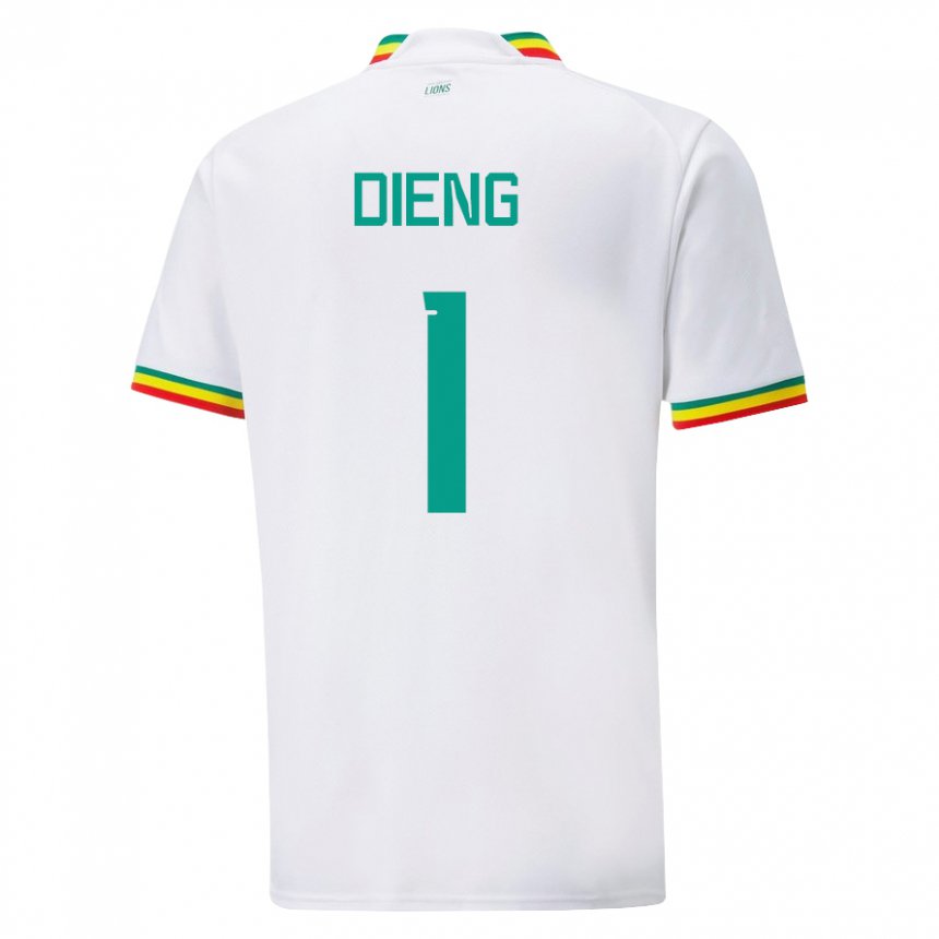 Herren Senegalesische Timothy Dieng #1 Weiß Heimtrikot Trikot 22-24 T-shirt
