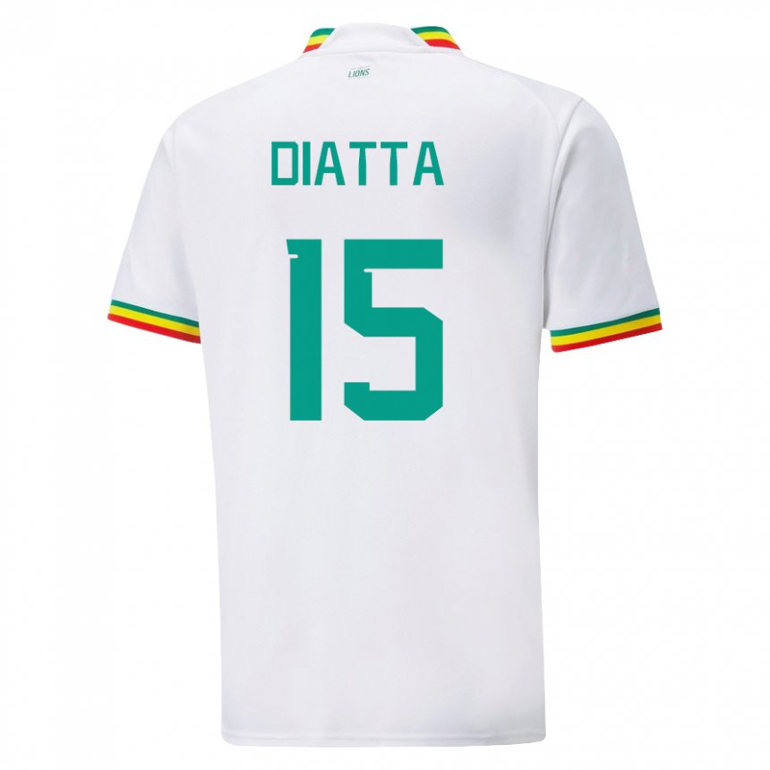 Herren Senegalesische Krepin Diatta #15 Weiß Heimtrikot Trikot 22-24 T-shirt