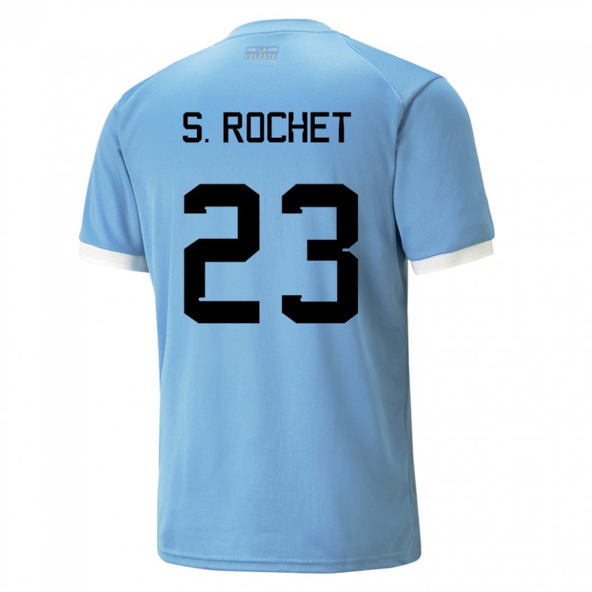 Herren Uruguayische Sergio Rochet #23 Blau Heimtrikot Trikot 22-24 T-shirt