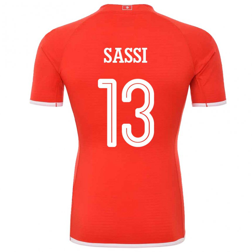 Herren Tunesische Ferjani Sassi #13 Rot Heimtrikot Trikot 22-24 T-shirt