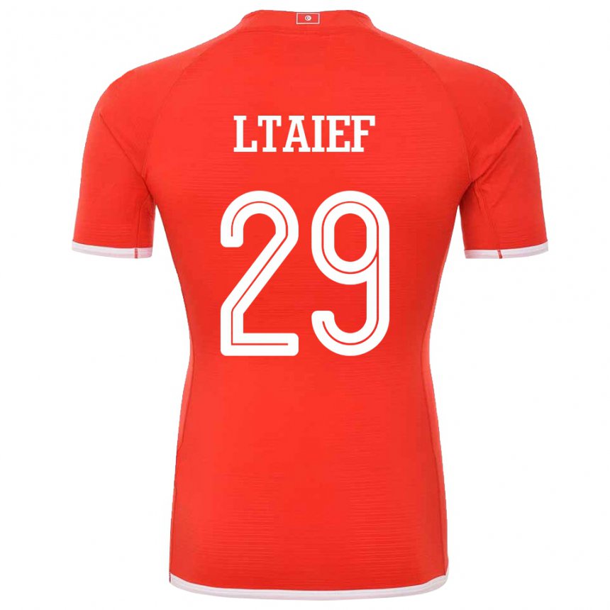 Herren Tunesische Sayfallah Ltaief #29 Rot Heimtrikot Trikot 22-24 T-shirt