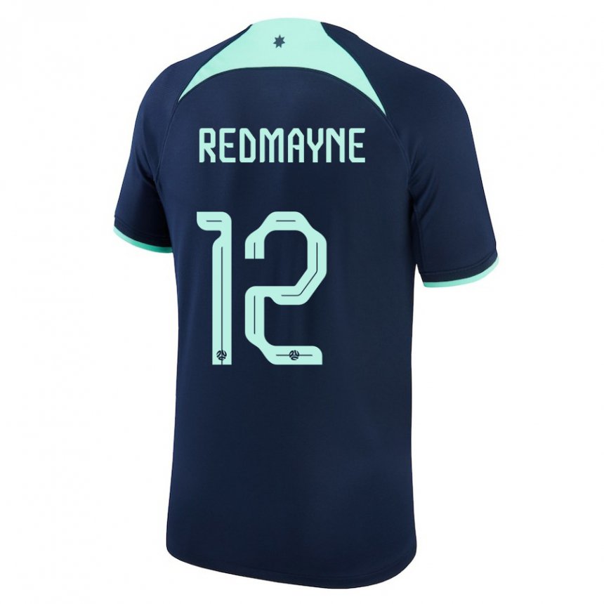 Herren Australische Andrew Redmayne #12 Dunkelblau Auswärtstrikot Trikot 22-24 T-shirt