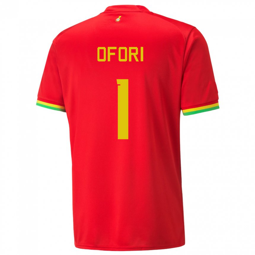 Herren Ghanaische Richard Ofori #1 Rot Auswärtstrikot Trikot 22-24 T-shirt