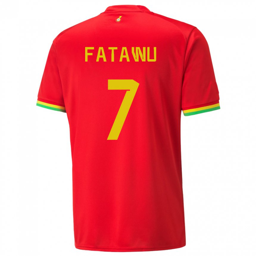 Herren Ghanaische Issahaku Fatawu #7 Rot Auswärtstrikot Trikot 22-24 T-shirt