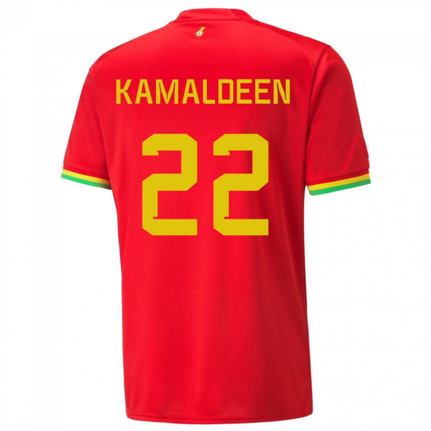 Herren Ghanaische Kamaldeen Sulemana #22 Rot Auswärtstrikot Trikot 22-24 T-shirt