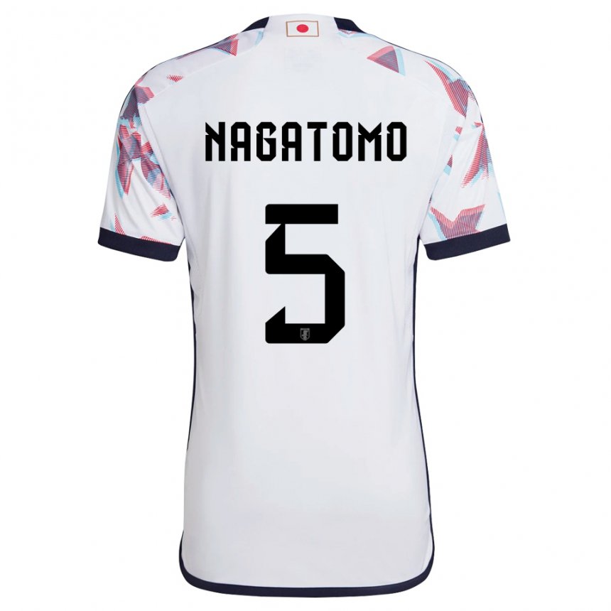 Herren Japanische Yuto Nagatomo #5 Weiß Auswärtstrikot Trikot 22-24 T-shirt