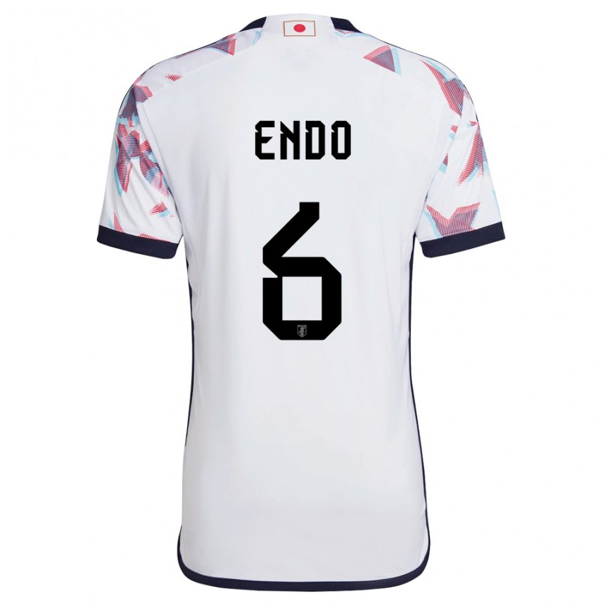 Herren Japanische Wataru Endo #6 Weiß Auswärtstrikot Trikot 22-24 T-shirt