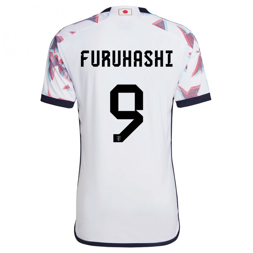 Herren Japanische Kyogo Furuhashi #9 Weiß Auswärtstrikot Trikot 22-24 T-shirt