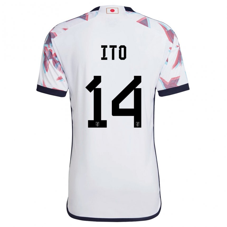 Herren Japanische Junya Ito #14 Weiß Auswärtstrikot Trikot 22-24 T-shirt