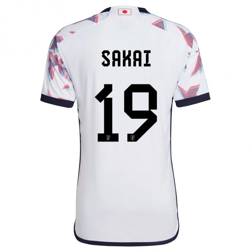 Herren Japanische Hiroki Sakai #19 Weiß Auswärtstrikot Trikot 22-24 T-shirt