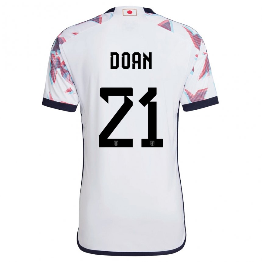 Herren Japanische Ritsu Doan #21 Weiß Auswärtstrikot Trikot 22-24 T-shirt