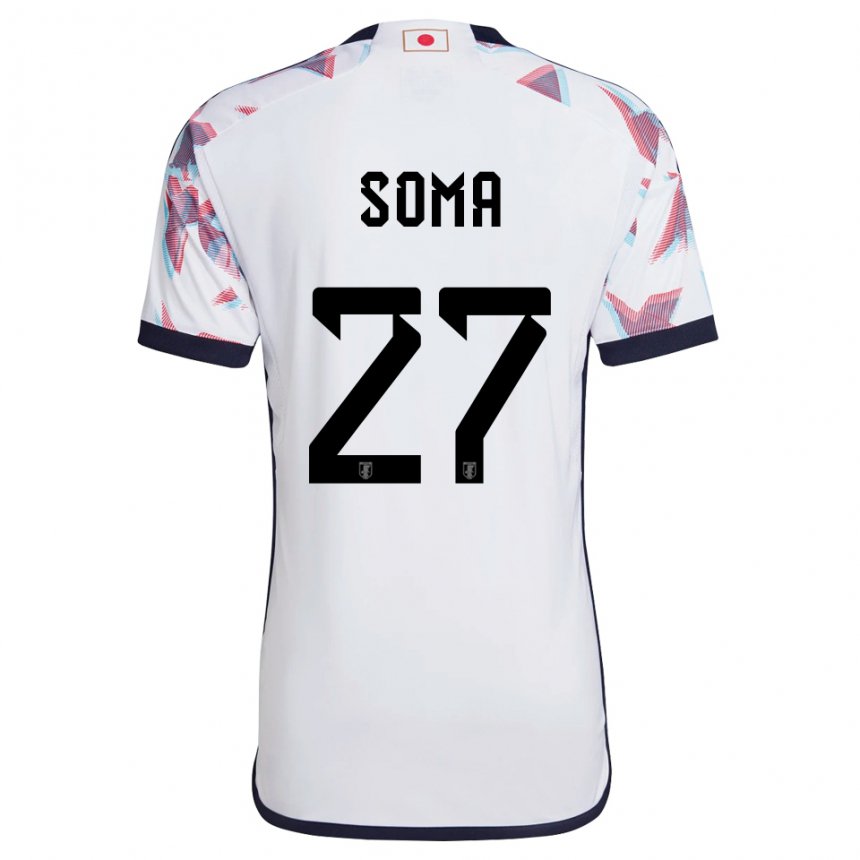 Herren Japanische Yuki Soma #27 Weiß Auswärtstrikot Trikot 22-24 T-shirt