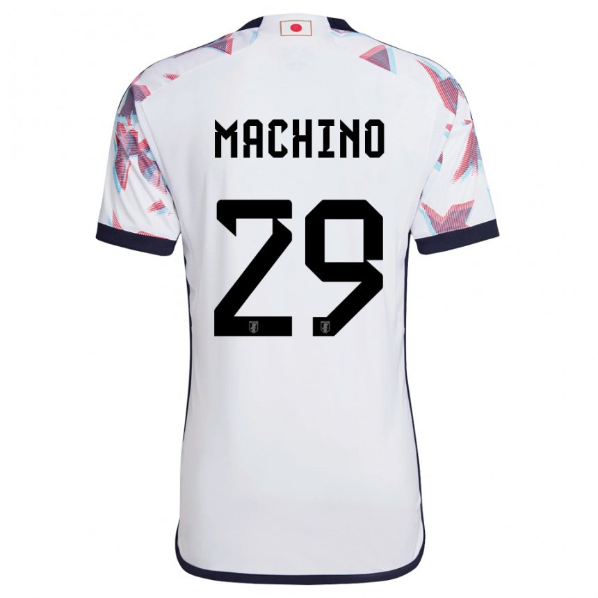 Herren Japanische Shuto Machino #29 Weiß Auswärtstrikot Trikot 22-24 T-shirt