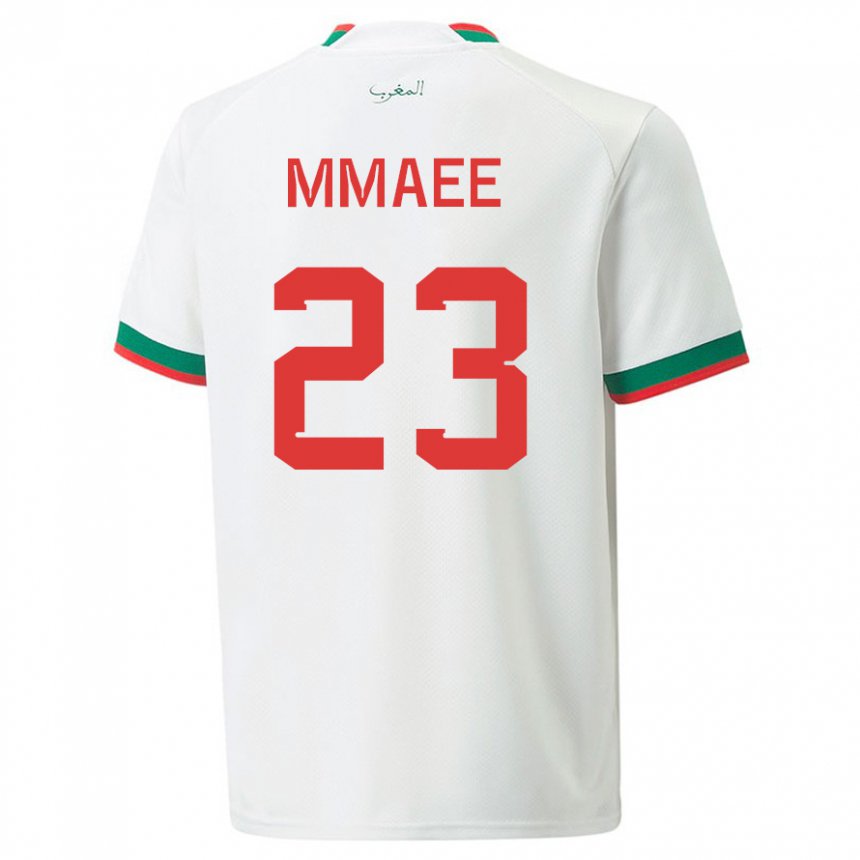 Herren Marokkanische Ryan Mmaee #23 Weiß Auswärtstrikot Trikot 22-24 T-shirt