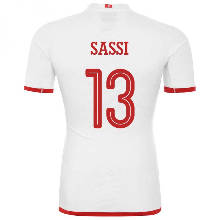 Herren Tunesische Ferjani Sassi #13 Weiß Auswärtstrikot Trikot 22-24 T-shirt