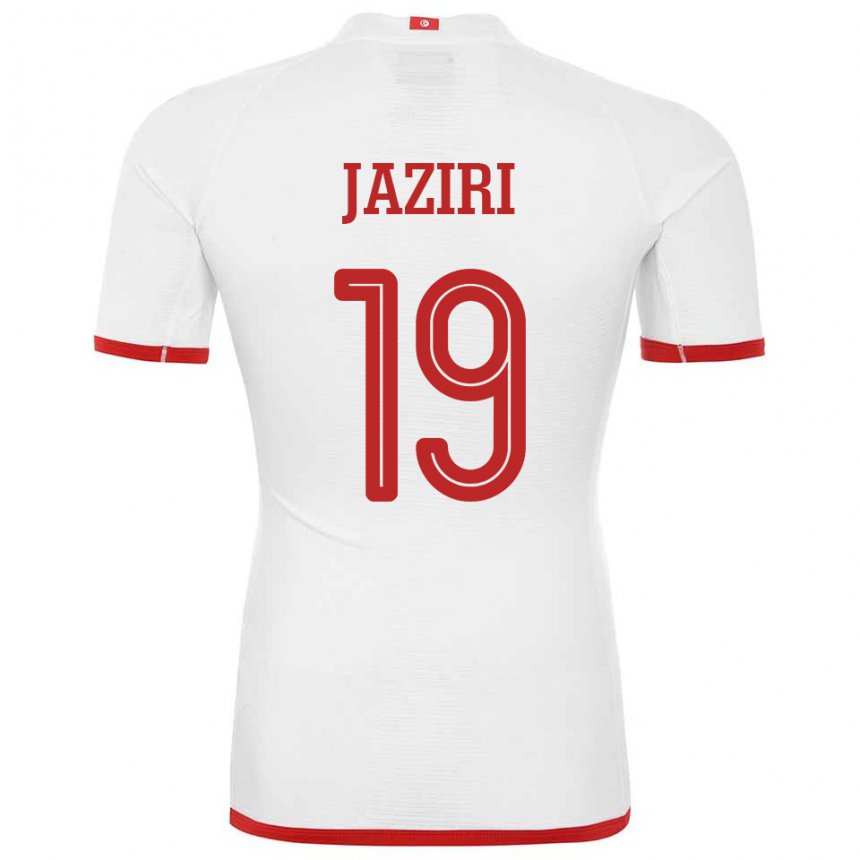 Herren Tunesische Seifeddin Jaziri #19 Weiß Auswärtstrikot Trikot 22-24 T-shirt