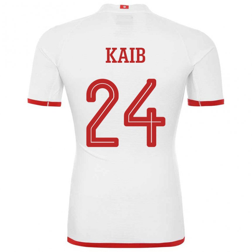 Herren Tunesische Rami Kaib #24 Weiß Auswärtstrikot Trikot 22-24 T-shirt