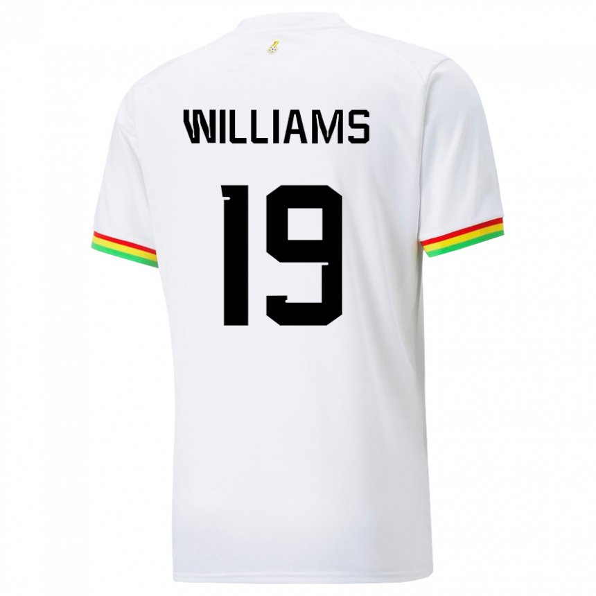 Damen Ghanaische Inaki Williams #19 Weiß Heimtrikot Trikot 22-24 T-shirt