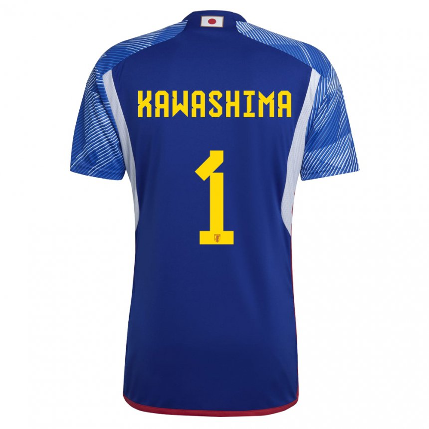 Damen Japanische Eiji Kawashima #1 Königsblau Heimtrikot Trikot 22-24 T-shirt