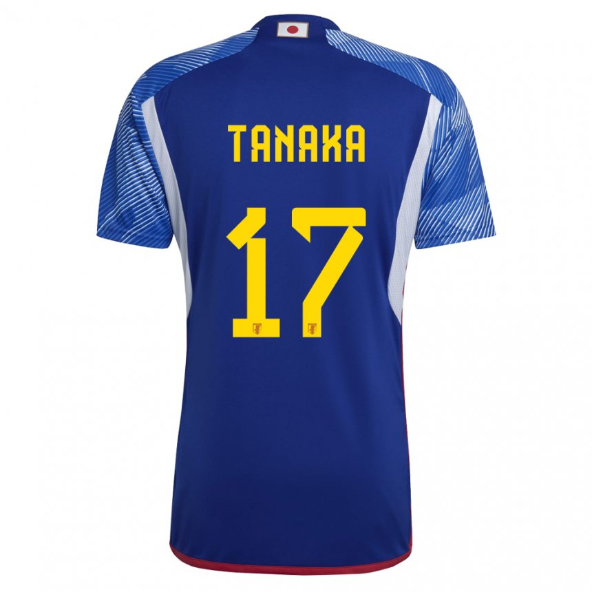 Damen Japanische Ao Tanaka #17 Königsblau Heimtrikot Trikot 22-24 T-shirt
