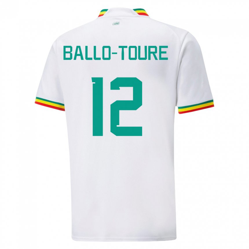 Damen Senegalesische Fode Ballo-toure #12 Weiß Heimtrikot Trikot 22-24 T-shirt