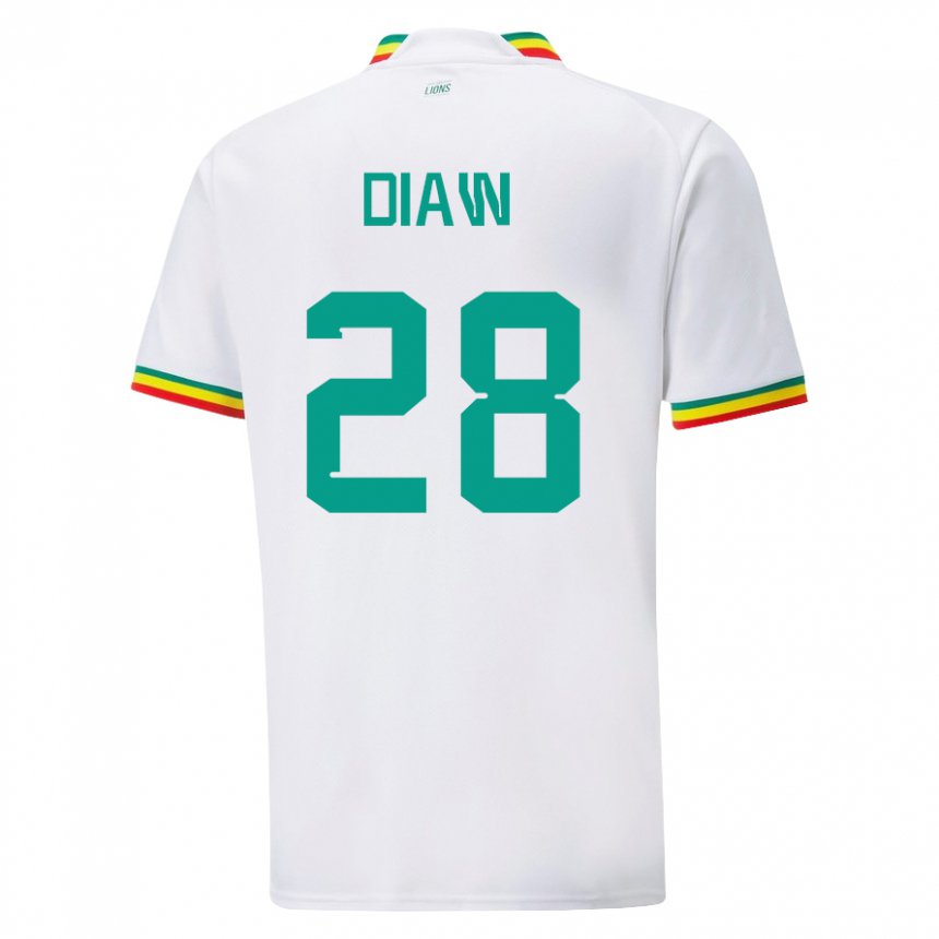 Damen Senegalesische Mory Diaw #28 Weiß Heimtrikot Trikot 22-24 T-shirt