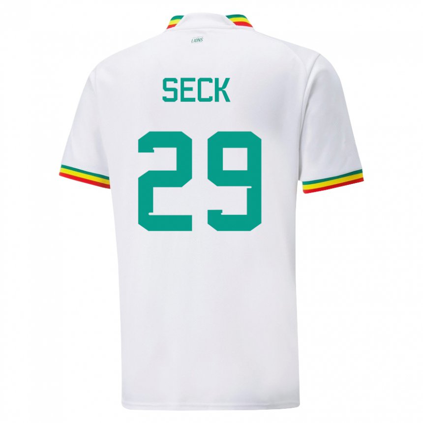 Damen Senegalesische Demba Seck #29 Weiß Heimtrikot Trikot 22-24 T-shirt