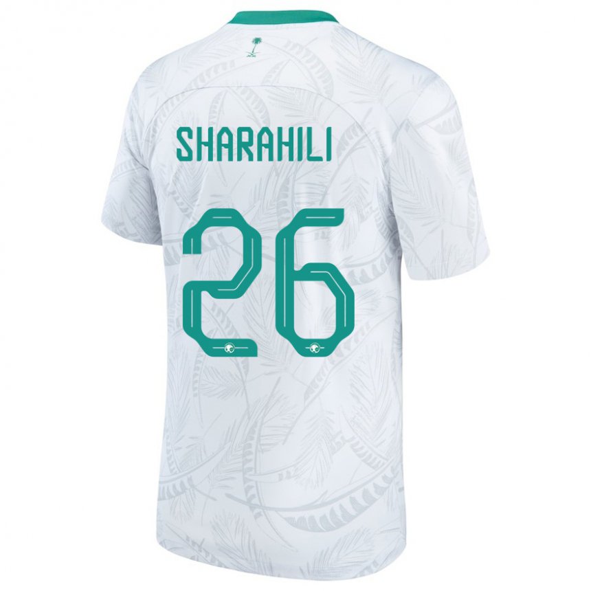 Damen Saudi-arabische Riyadh Sharahili #26 Weiß Heimtrikot Trikot 22-24 T-shirt