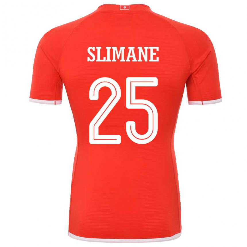 Damen Tunesische Anis Ben Slimane #25 Rot Heimtrikot Trikot 22-24 T-shirt