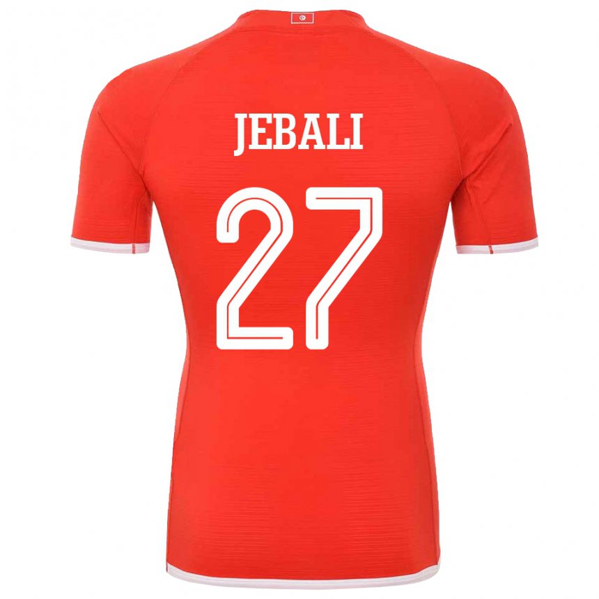 Damen Tunesische Issam Jebali #27 Rot Heimtrikot Trikot 22-24 T-shirt