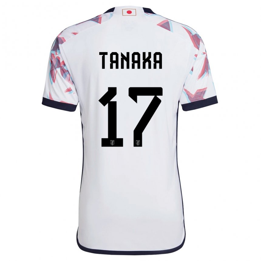 Damen Japanische Ao Tanaka #17 Weiß Auswärtstrikot Trikot 22-24 T-shirt