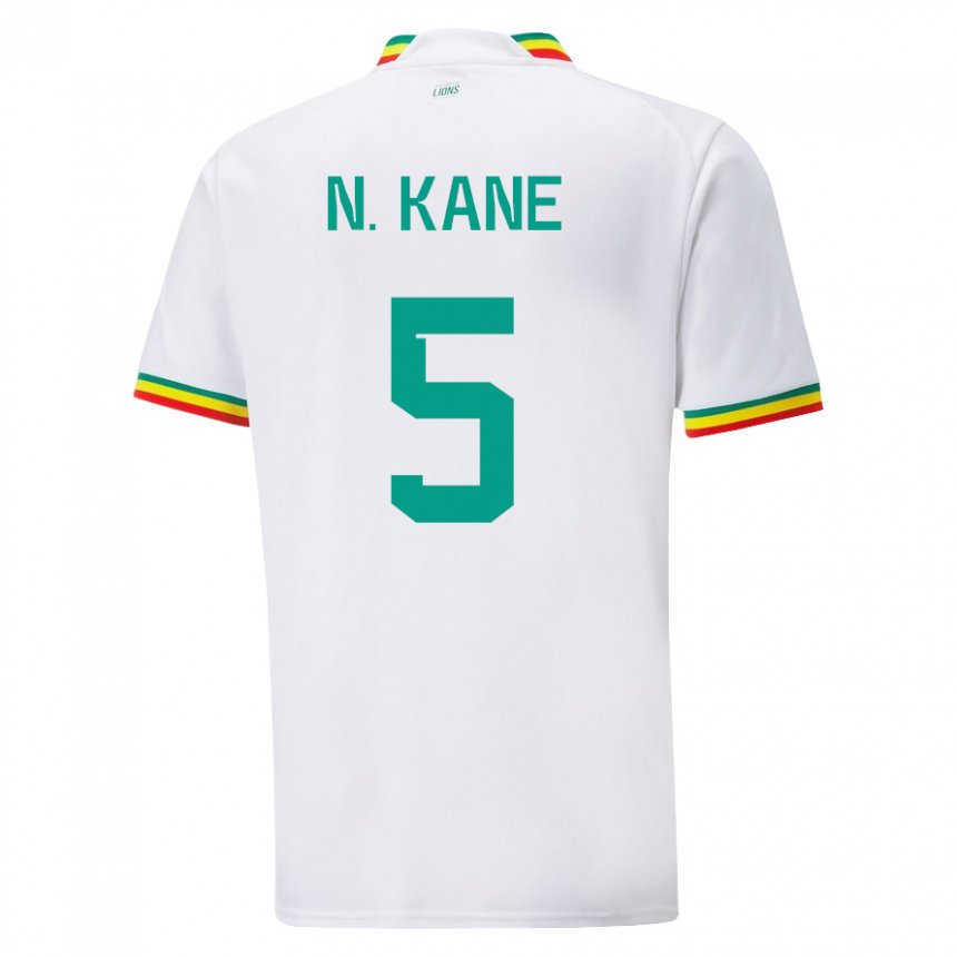 Kinder Senegalesische Ndeye Ndiaye Kane #5 Weiß Heimtrikot Trikot 22-24 T-shirt