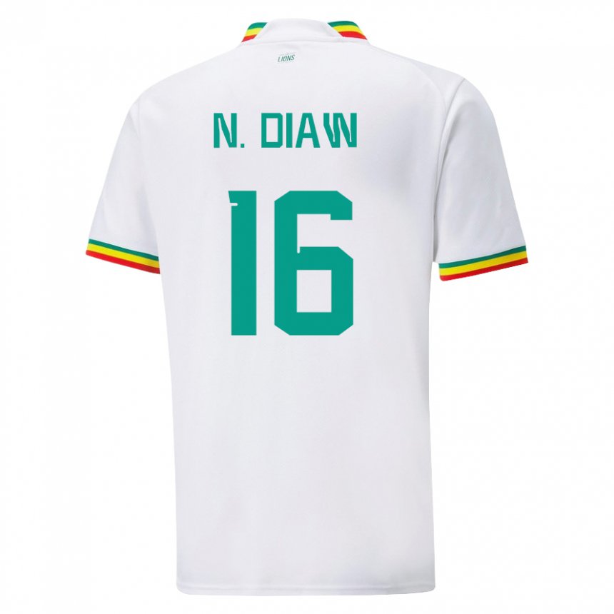 Kinder Senegalesische Ndeye Meissa Diaw #16 Weiß Heimtrikot Trikot 22-24 T-shirt