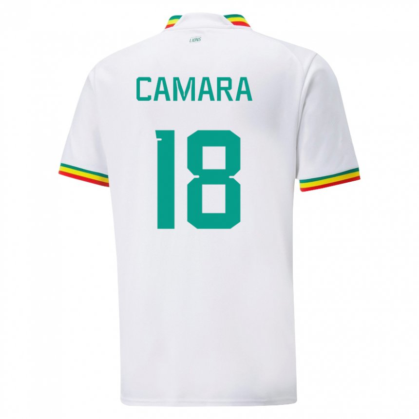 Kinder Senegalesische Meta Camara #18 Weiß Heimtrikot Trikot 22-24 T-shirt