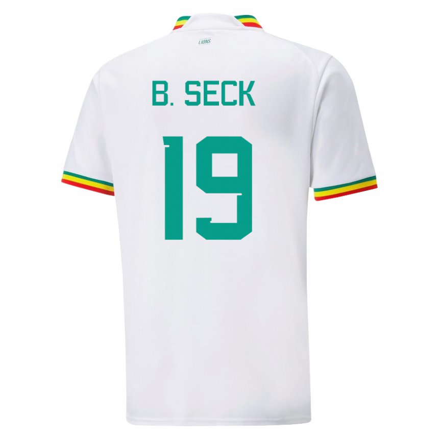Kinder Senegalesische Bineta Korkel Seck #19 Weiß Heimtrikot Trikot 22-24 T-shirt