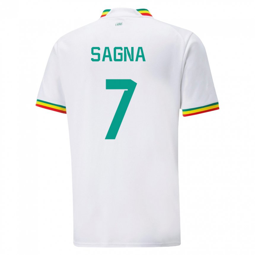 Kinder Senegalesische Amadou Sagna #7 Weiß Heimtrikot Trikot 22-24 T-shirt