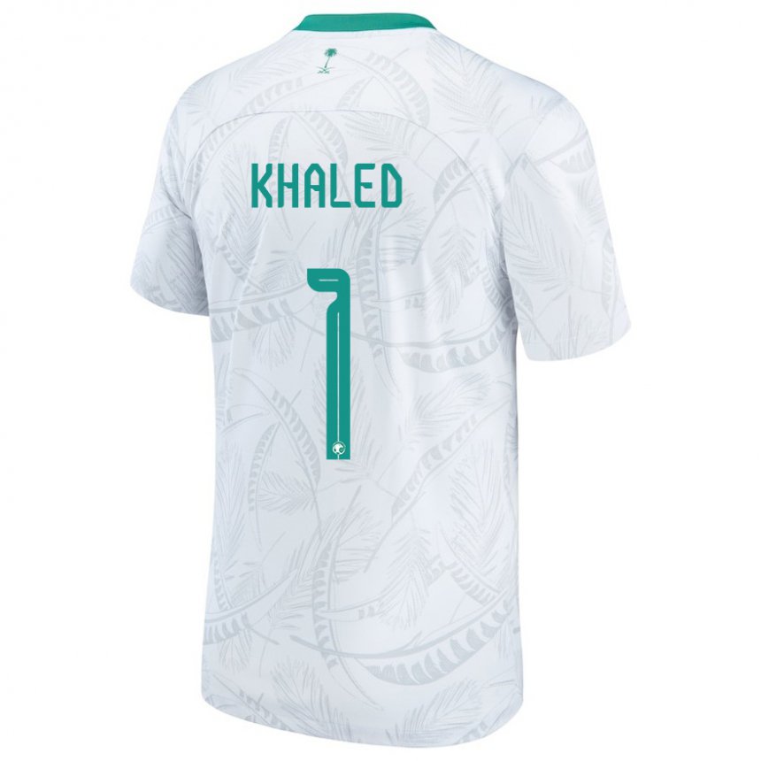 Kinder Saudi-arabische Sarah Khaled #1 Weiß Heimtrikot Trikot 22-24 T-shirt